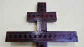 Крест сосна  Узор "Овал" Н=2,1 темный																													 от интернет-магазин Эдельвейс-Ритуал.RU