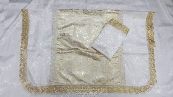 Р3798 Комплект (золото) Парча Розы+Жаккард от интернет-магазин Эдельвейс-Ритуал.RU